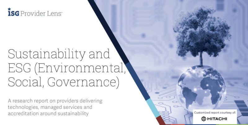 ISG Research Report on Sustainability and ESG (Environmental, Social, Governance)